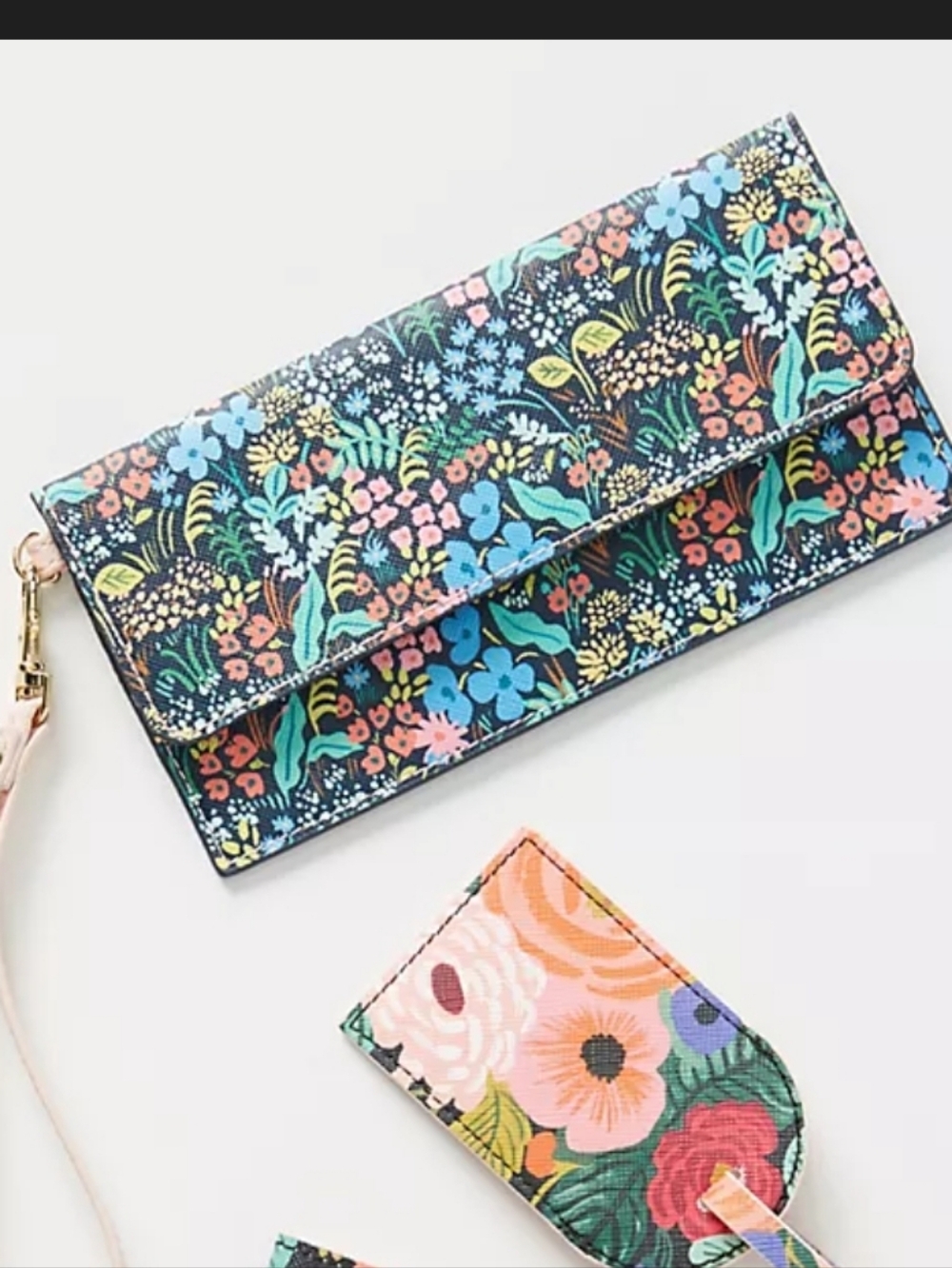 Rifle Paper Co. Anthropologie Wristlet Nwt Floral